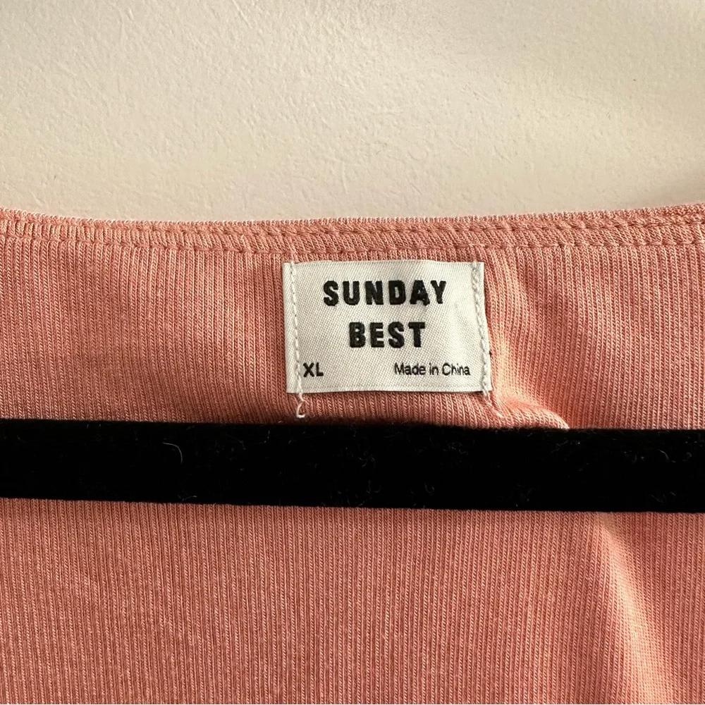 Aritzia Sunday Best Lula Long Sleeve Top Size XL - Picture 3 of 8